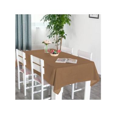 Imagem de Toalha De Mesa Para 4 Lugares Tecido Rústico 1,40m x 1,40m Quadrada - 