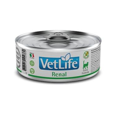Imagem de Ração Úmida Vet Life Wet Natural Feline Renal para Gatos Adultos com d