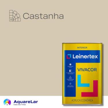 Imagem de Vivacor Acrílica Leinertex Fosco 18L, CASTANHA