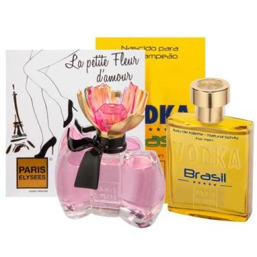 Imagem de Vodka Brasil Amarelo + La Petite D'Amour - Paris Elysees, 100ml