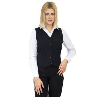 Imagem de Colete Social Feminino - DEMORGAN, Preto, GG