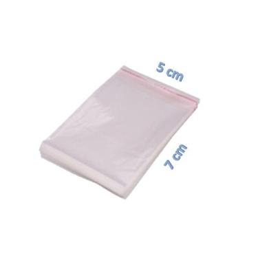 Imagem de Saco Adesivado Saquinho Plástico Transparente 5x7 500 Unids - fs