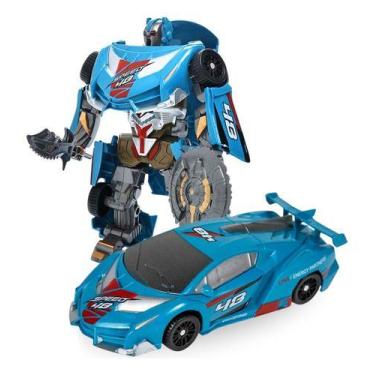 Imagem de Boneco Transformers Carro Que Vira Robô Machine Brinquedo - dute toys