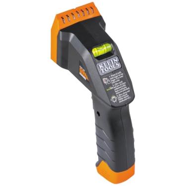 Imagem de Klein Tools ESF100 localizador eletrônico de pinos e scanner de parede com nível de bolha, para parafusos de madeira e metal, LEDs verdes brilhantes, baterias incluídas