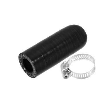 Imagem de VekAuto 1 conjunto de tampa de refrigeração de silicone de 14 mm ID com braçadeira para aquecedor de refrigeração, bypass, porta de água a vácuo, preto, acessórios automotivos