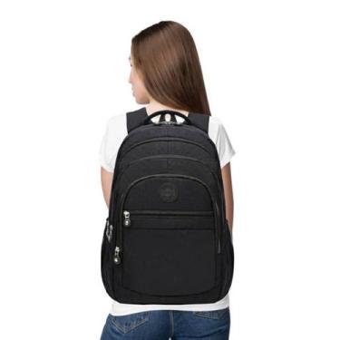 Imagem de Mochila Feminina Bolsa Casual Escolar Grande Porta Notebook Trabalho F