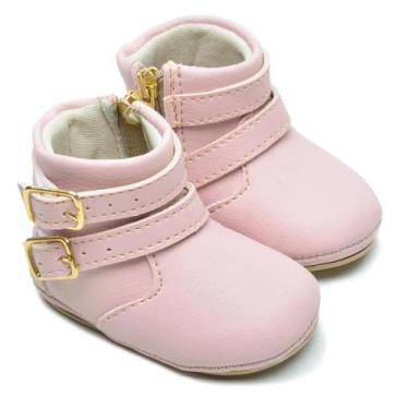 Imagem de Botinha Feminina Infantil Bebê Tiras Fivelas Confortável - Mila Marque