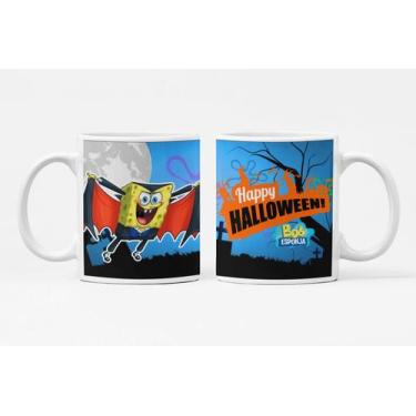 Imagem de Caneca Personalizada Halloween Dia das Bruxas Bob Esponja - Like Geek