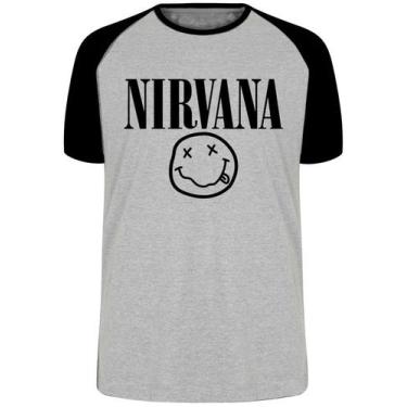 Imagem de Camiseta Nirvana Carinha Blusa Plus Size extra grande adulto ou infant