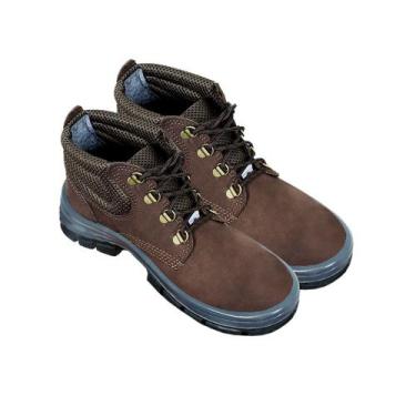 Imagem de Botina Nobuck De Segurança Com Cadarço Bi Densidade Nº37 - PROTEPLUS