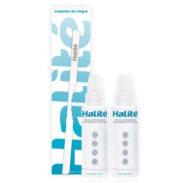 Imagem de Kit 2 Sprays + Limpador de Língua Halité