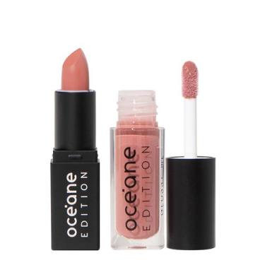 Imagem de Kit Océane Edition Mini Lipstick Nude Pink e Glossy Me Shimmer Brown (