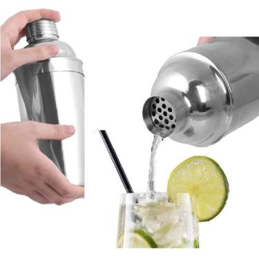 Imagem de 2 Coqueteleira de Inox para Drinks Bebidas Caipirinhas 500ml - On
