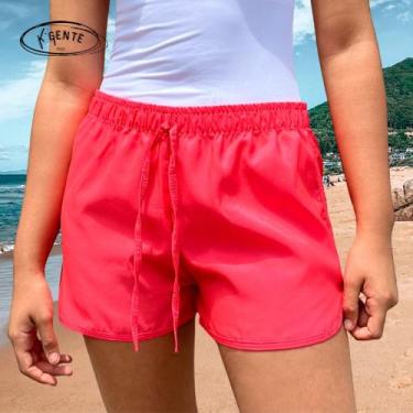 Imagem de kit com 3 short tactel feminino boxe para academia saida de praia - co