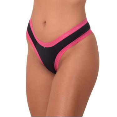 Imagem de kit 10 calcinhas femininas microfibra macia atacado e varejo com elast