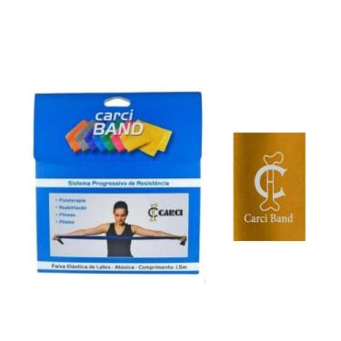 Imagem de Carci Band Ouro 1,5m Faixa Elástica Extra Forte Nº7