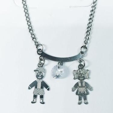 Imagem de Colar Pingente Filhos Filhas Aço Inox Menino Menina Corrente - Matilda