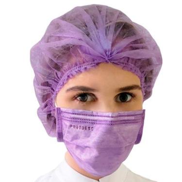 Imagem de Mascara Cirúrgica Descartável Lilás 50un Protdesc