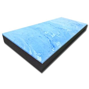 Imagem de FoamTouch Colchão de beliche de 15 x 80 cm, espuma viscoelástica de gel refrescante em espuma de carvão de alta densidade, substituição de colchão para trailer, capa não incluída