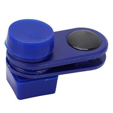 Imagem de Clipe de Giz para Taco de Bilhar Silencioso, Clipe de Giz para Taco de Bilhar de Plástico e ímã, Casaco Superior Macio de Abertura Fácil para Salas de Bilhar (Azul)