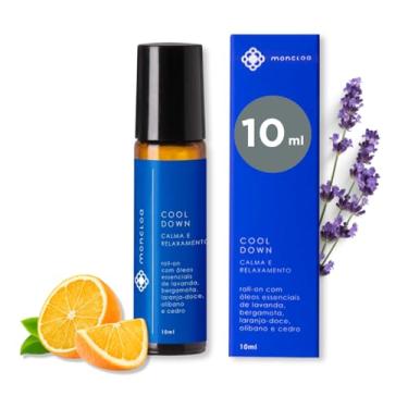 Imagem de Moncloa Roll-On Blend de Óleos Essenciais Cool Down Calma e Relaxamento 10ml - Lavanda, Bergamota, Cedro, Laranja-Doce e Olíbano, Reduz Estresse, Equilibra Corpo e Mente, Revitaliza e Acalma
