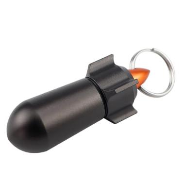 Imagem de UPIQNG Caixa de comprimidos portátil mini estojo de comprimidos pequeno de alumínio para medicamentos, caixa de armazenamento de pílulas, à prova d'água, com vitamina aspirina, recipiente para