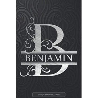 Imagem de Benjamin: Silver Letter B The Benjamin Name - Benjamin Name Custom Gift Planner Calendar Notebook Journal