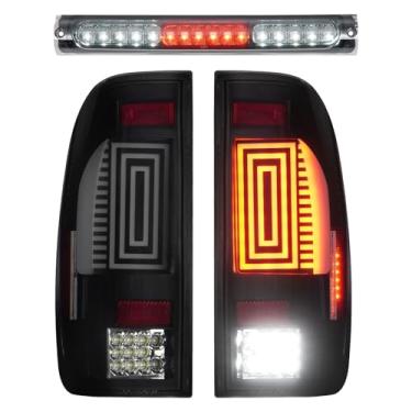 Imagem de Luz traseira de LED + 3º kit de luz de freio adequado para Ford F150 1997-2003, para F150 Heritage 2004, lanternas traseiras e luz de parada de alta montagem, para 150755