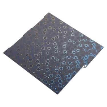 Imagem de Placa de Construção de Folha de Efeito PEH, Impressões Sweetheart, 256 X 268 Mm, Adesão Dupla-face para Kobra 3 Com Tecnologia de Liberação de Adesivo