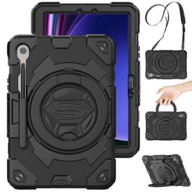 Imagem de Timecity Capa para Samsung Galaxy Tab S10 FE/ S9 FE 5G 10,9 polegadas/S9 11 polegadas: proteção resistente com protetor de tela, suporte para caneta, [aderência giratória 360] e suporte, capa para