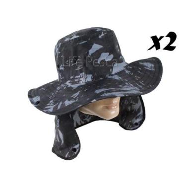 Imagem de Kit 2 Chapéus Pescador C/ Protetor De Nuca - Várias Cores - Nacional, 