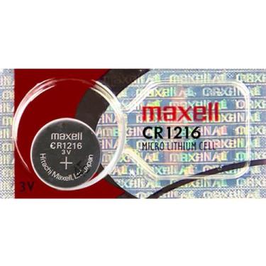 Imagem de Bateria 3V CR1216 Maxell Controle Calculadora Relógio C/1 Un