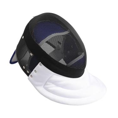 Imagem de rockible Máscara de esgrima capacete guarda equipamentos de treinamento acessórios destacável conforto epee máscara, L