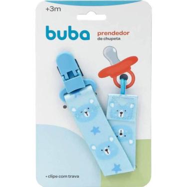 Imagem de Prendedor de chupeta ursinho azul buba, ., UN