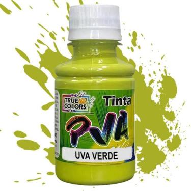 Imagem de Tinta PVA Fosca Cores Frias True Colors 100 ml, 7139-UVA VERDE