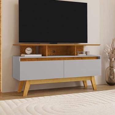 Imagem de Rack para TV Até 50 Polegadas Rubi 2 Portas Naturalle/Off White - Móve