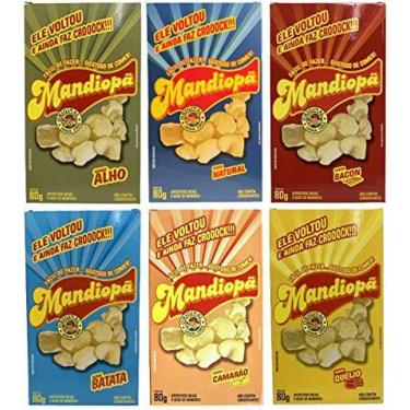 Imagem de kit c/6 Sabores Mandiopã cx 80 Gramas cada Mandiopan o Legitimo