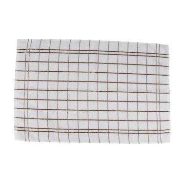 Imagem de Pano de Copa Quadriculado Cinza - TEKA