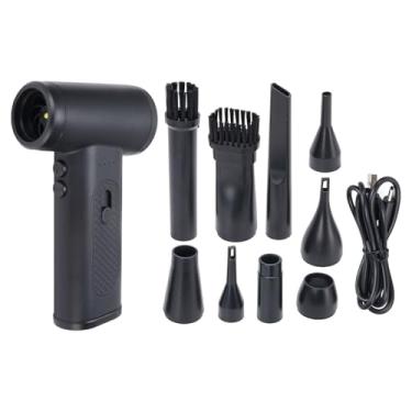 Imagem de 130000rpm So Soprador de Ar Sem Fio, Espanador de Ar Comprimido de Motor Sem Escova, Espanador de Ar Elétrico Recarregável Com 3 Modos de Fluxo de Ar, 7 Bicos, 2 Pincéis, para