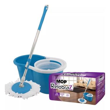 Imagem de Mop Esfregão Giratório c/ Balde 12L