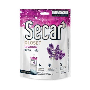 Imagem de Desumidificador Secar Closet Lavanda Evita Mofo Absorve Até 350ml 250g