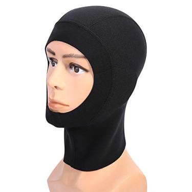 Imagem de 1mm, 3mm Neoprene Scuba Snorkeling Letsuit Hood Surf Divert Hat Hat Cap Com Elasticidade, Resistente Ao Sol, Hidratante para Masculino e Feminino (Xl 3mm)