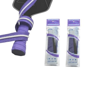 Imagem de JICOJIN 2 peças de aderência de pickleball roxa, fita de substituição para pickleball, tênis, badminton, squash