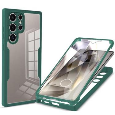 Imagem de MRRSIWEI Capa para Samsung Galaxy S24 Ultra (não para S24), [Protetor de tela embutido] [À prova de choque de grau militar] Capa protetora robusta de corpo inteiro de 360° para Samsung Galaxy S24