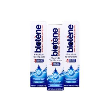 Imagem de Biotene Toothpaste, Fresh Mint, 4.3 Ounce (Pack of 3)