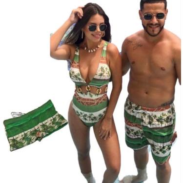 Imagem de Kit família Maiô Argolas  & Bermuda Masculina & Sunga Infantil - KEEP 