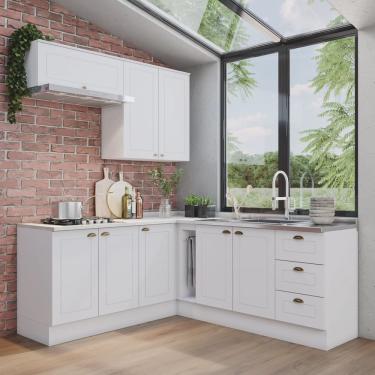 Imagem de Cozinha Completa 6 Peças 8 Portas 3 Gavetas Emily Espresso Móveis