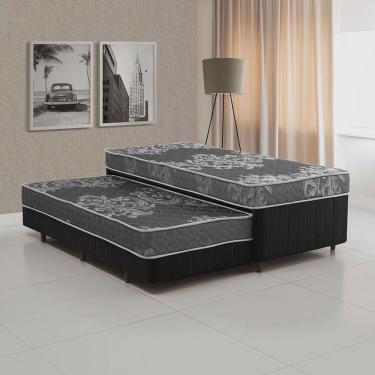 Imagem de Cama Box Conjugada Solteiro com Auxiliar