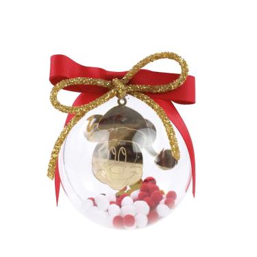 Imagem de Enfeite bola natalina mickey c/laco our 12CM disney
