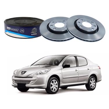 Imagem de Par disco freio dianteiro mds peugeot 207 passion 1.6 2009 A 2015